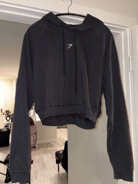 Gymshark Black Cropped Hoodie - Women's Pullover XXL NWOT